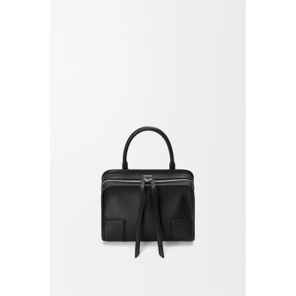 Loewe Small Amazona 180 bag in soft calfskin, Black | Totes & Top-Handle Bags | Coveti