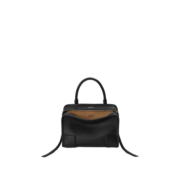 Loewe Small Amazona 180 bag in soft calfskin, Black | Totes & Top-Handle Bags | Coveti