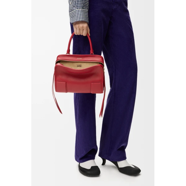 Loewe Small Amazona 180 bag in soft calfskin, Carmine Red | Totes & Top-Handle Bags | Coveti