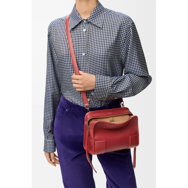 Loewe Small Amazona 180 bag in soft calfskin, Carmine Red | Totes & Top-Handle Bags | Coveti
