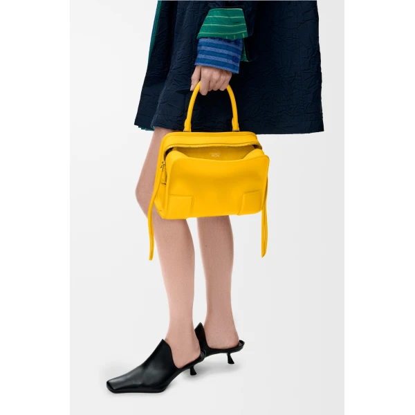 Loewe Small Amazona 180 bag in soft calfskin, Daisy Yellow | Totes & Top-Handle Bags | Coveti