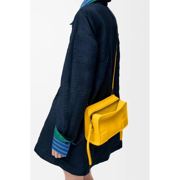 Loewe Small Amazona 180 bag in soft calfskin, Daisy Yellow | Totes & Top-Handle Bags | Coveti