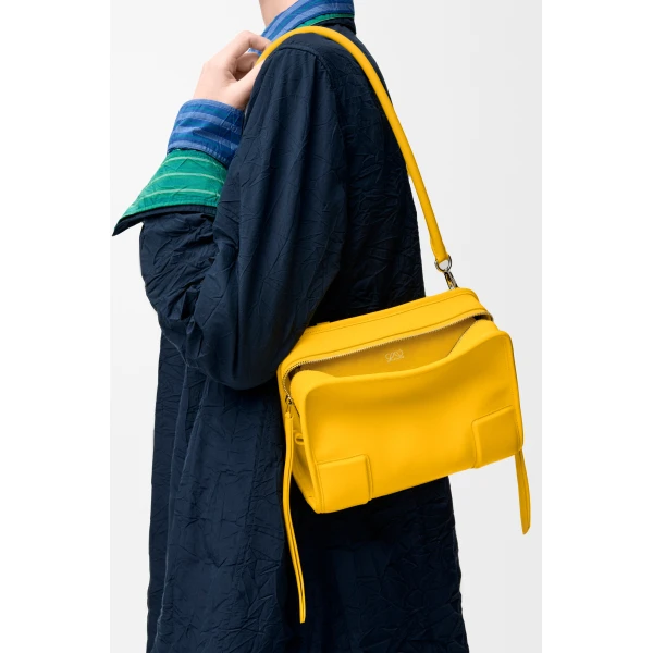Loewe Small Amazona 180 bag in soft calfskin, Daisy Yellow | Totes & Top-Handle Bags | Coveti