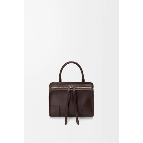 Loewe Small Amazona 180 bag in soft calfskin, Dark Chestnut | Totes & Top-Handle Bags | Coveti