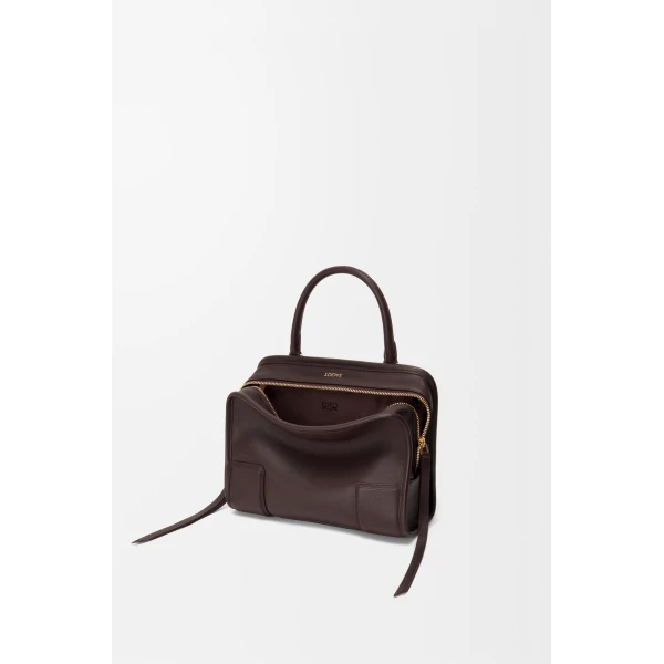 Loewe Small Amazona 180 bag in soft calfskin, Dark Chestnut | Totes & Top-Handle Bags | Coveti