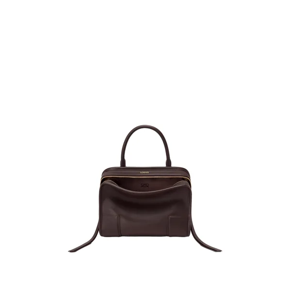 Loewe Small Amazona 180 bag in soft calfskin, Dark Chestnut | Totes & Top-Handle Bags | Coveti