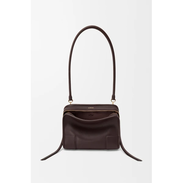 Loewe Small Amazona 180 bag in soft calfskin, Dark Chestnut | Totes & Top-Handle Bags | Coveti
