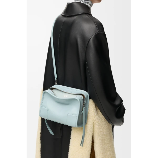 Loewe Small Amazona 180 bag in soft calfskin, Mineral Mist | Totes & Top-Handle Bags | Coveti