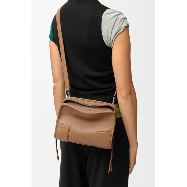 Loewe Small Amazona 180 bag in soft calfskin, Mocha | Totes & Top-Handle Bags | Coveti