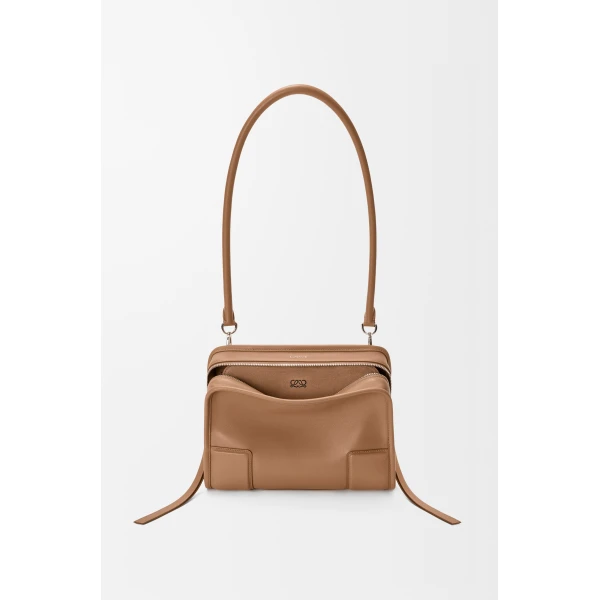 Loewe Small Amazona 180 bag in soft calfskin, Mocha | Totes & Top-Handle Bags | Coveti