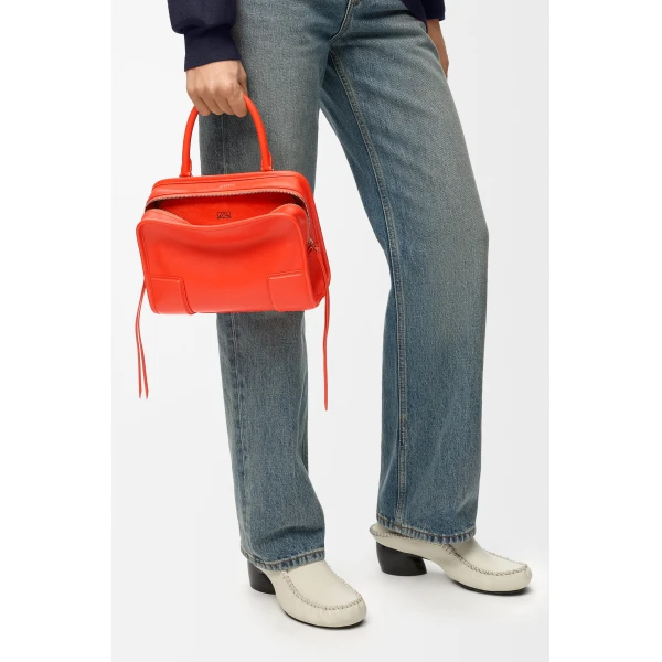 Loewe Small Amazona 180 bag in soft calfskin, Sunrise Orange | Totes & Top-Handle Bags | Coveti