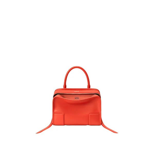 Loewe Small Amazona 180 bag in soft calfskin, Sunrise Orange | Totes & Top-Handle Bags | Coveti