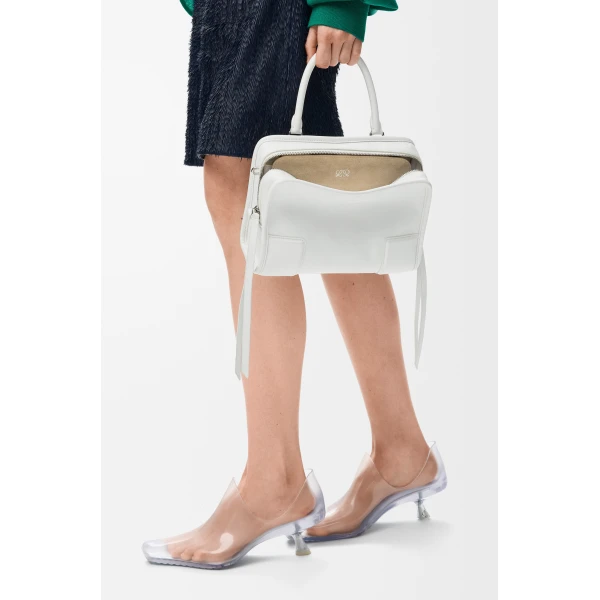 Loewe Small Amazona 180 bag in soft calfskin, White | Totes & Top-Handle Bags | Coveti