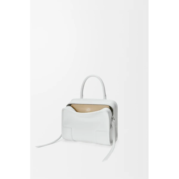 Loewe Small Amazona 180 bag in soft calfskin, White | Totes & Top-Handle Bags | Coveti