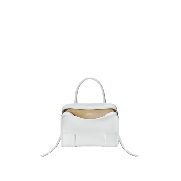 Loewe Small Amazona 180 bag in soft calfskin, White | Totes & Top-Handle Bags | Coveti