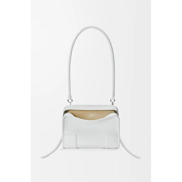 Loewe Small Amazona 180 bag in soft calfskin, White | Totes & Top-Handle Bags | Coveti