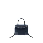 Loewe Small Amazona 180 bag in suede, Deep Navy | Totes & Top-Handle Bags | Coveti
