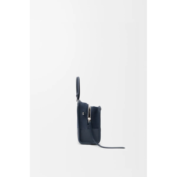 Loewe Small Amazona 180 bag in suede, Deep Navy | Totes & Top-Handle Bags | Coveti