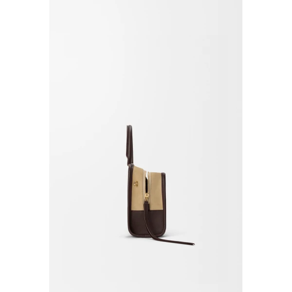 Loewe Small Amazona 180 bag in suede, Oro/Chocolat | Totes & Top-Handle Bags | Coveti