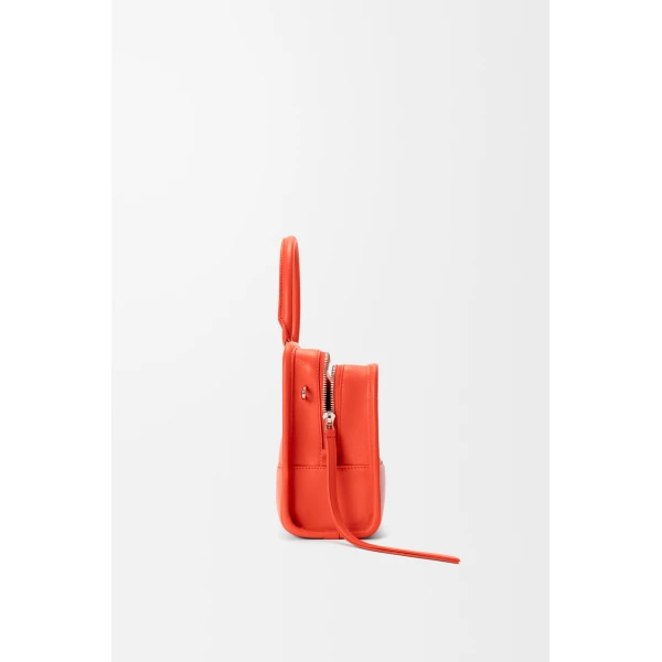 Loewe Small Amazona 180 bag in woven calfskin, Sunrise Orange | Totes & Top-Handle Bags | Coveti