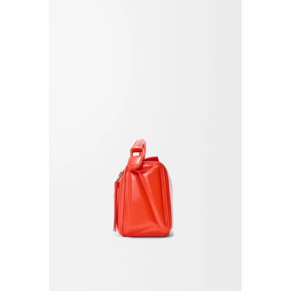 Loewe Small Puzzle Blown bag in glossy lambskin, Vivid Orange | Shoulder & Crossbody Bags | Coveti