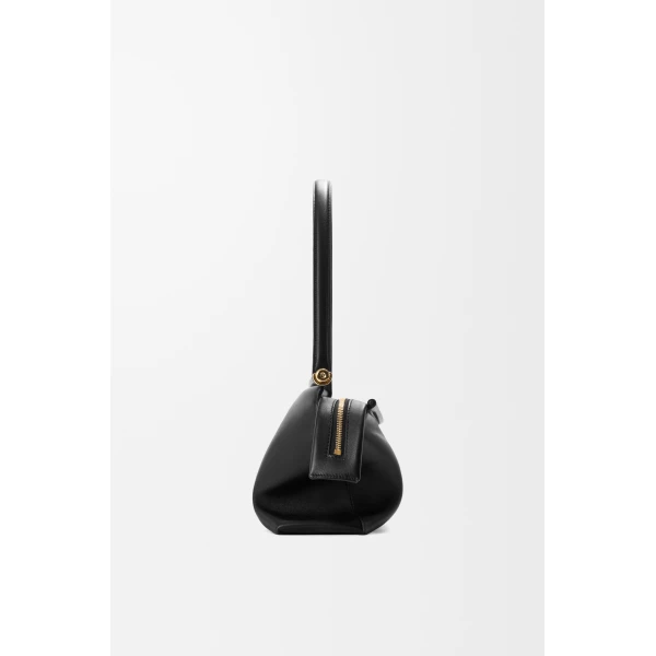 Loewe Small Whisker bag in glazed calfskin, Black | Shoulder & Crossbody Bags | Coveti