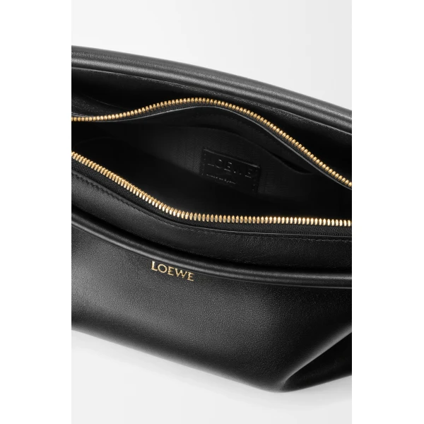 Loewe Small Whisker bag in glazed calfskin, Black | Shoulder & Crossbody Bags | Coveti