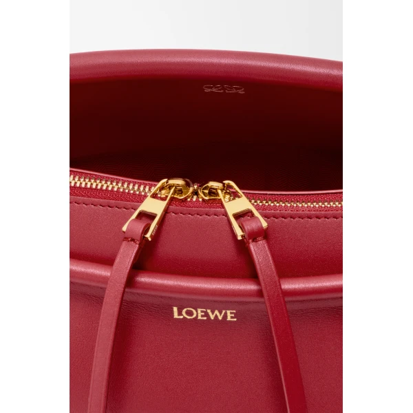 Loewe Small Whisker bag in glazed calfskin, Carmine Red | Shoulder & Crossbody Bags | Coveti