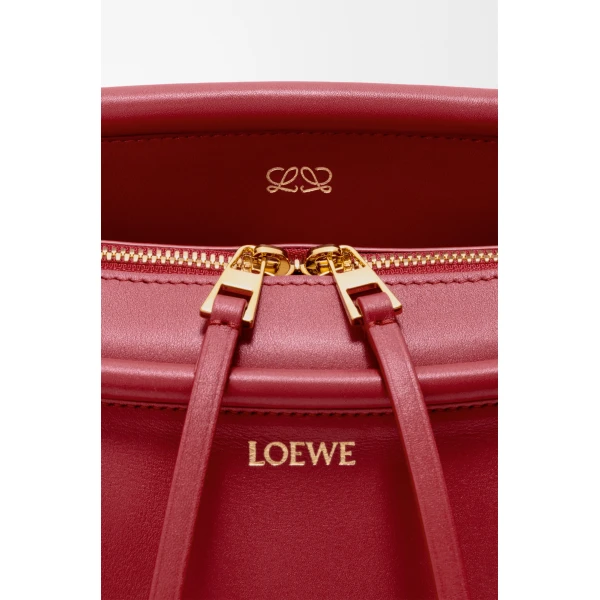 Loewe Small Whisker bag in glazed calfskin, Carmine Red | Shoulder & Crossbody Bags | Coveti