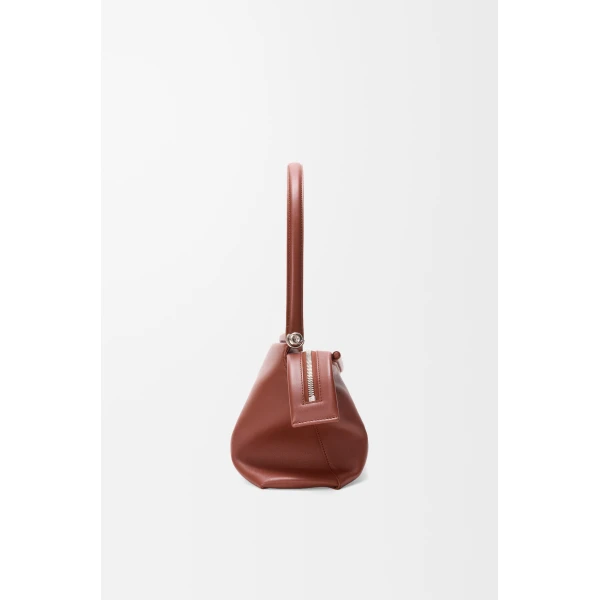 Loewe Small Whisker bag in glazed calfskin, Cognac | Shoulder & Crossbody Bags | Coveti