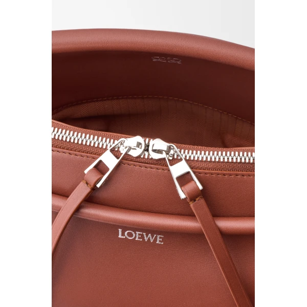 Loewe Small Whisker bag in glazed calfskin, Cognac | Shoulder & Crossbody Bags | Coveti
