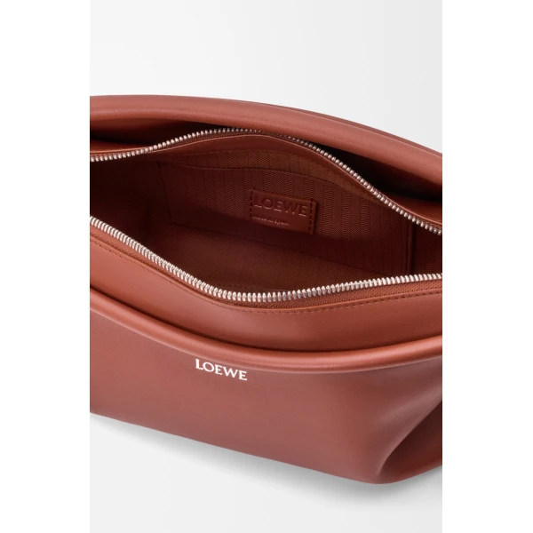 Loewe Small Whisker bag in glazed calfskin, Cognac | Shoulder & Crossbody Bags | Coveti