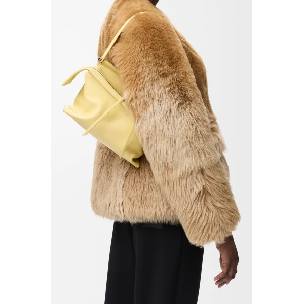 Loewe Small Whisker bag in glazed calfskin, Vanilla | Shoulder & Crossbody Bags | Coveti