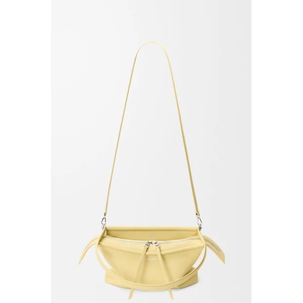 Loewe Small Whisker bag in glazed calfskin, Vanilla | Shoulder & Crossbody Bags | Coveti