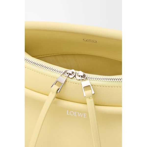 Loewe Small Whisker bag in glazed calfskin, Vanilla | Shoulder & Crossbody Bags | Coveti