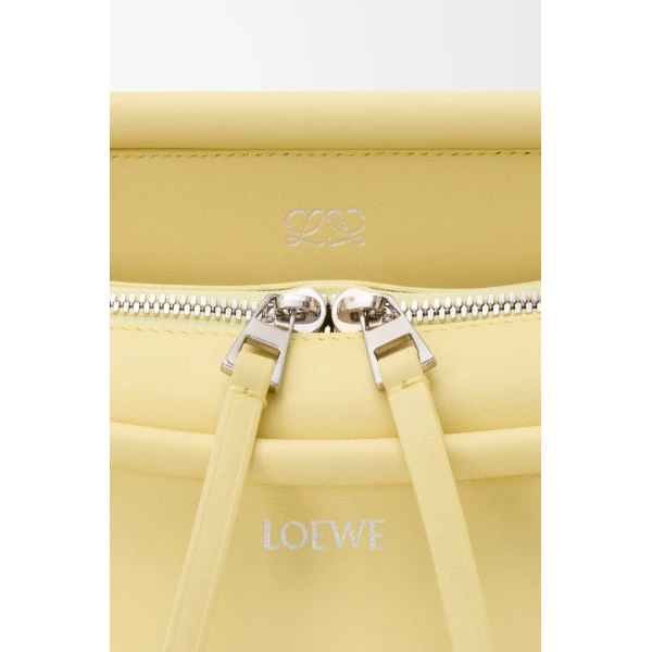 Loewe Small Whisker bag in glazed calfskin, Vanilla | Shoulder & Crossbody Bags | Coveti
