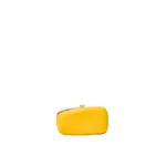 Loewe Twisted Minaudiere in bicolour nappa lambskin, Daisy Yellow/White | Mini Bags | Coveti
