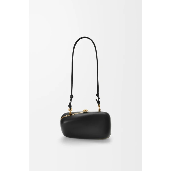 Loewe Twisted Minaudiere in nappa lambskin, Black | Mini Bags | Coveti