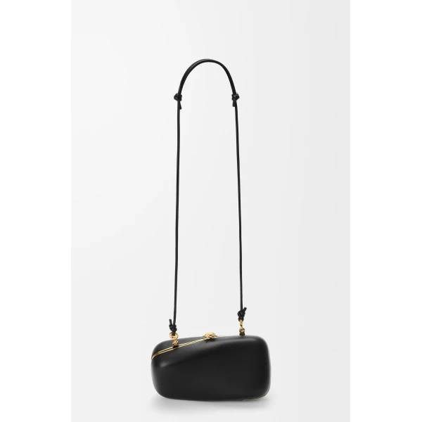 Loewe Twisted Minaudiere in nappa lambskin, Black | Mini Bags | Coveti