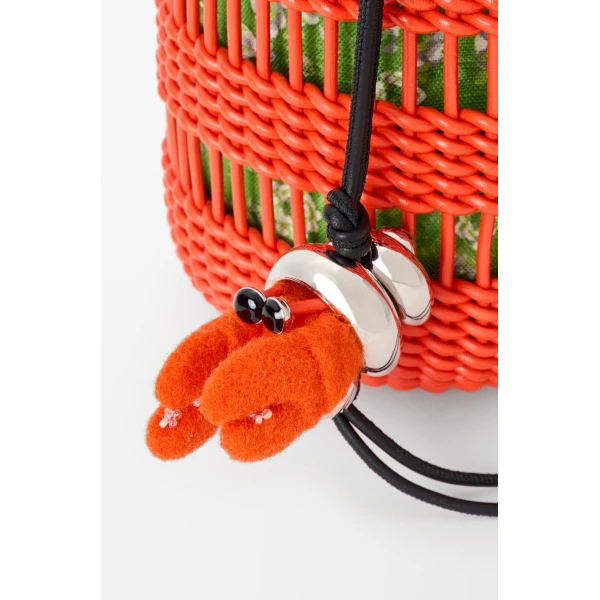 Loewe Weaved bucket in nappa leather, Vivid Orange | Bucket Bags | Coveti