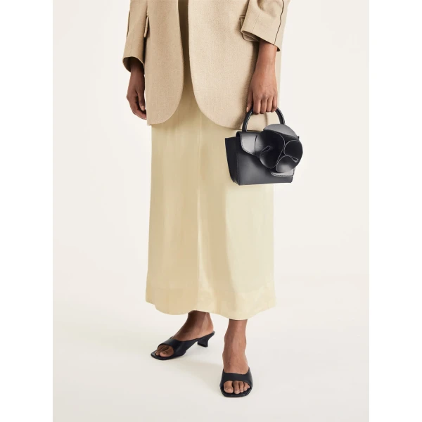 ATP Atelier Tavenna in Black Kitten Heel Mules