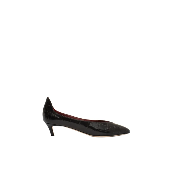 Magda Butrym Almond pumps in croco-embossed leather