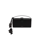 Magda Butrym Apolonia bag in black leather with flower charm