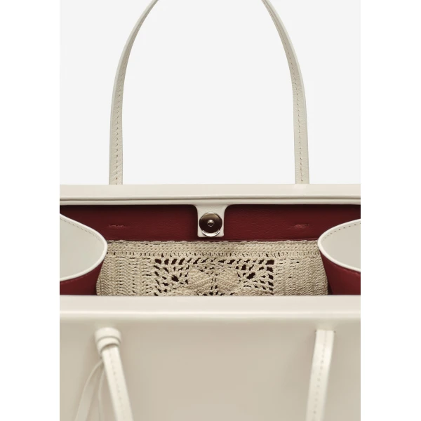 Barbara bag in cream leather - Image 4