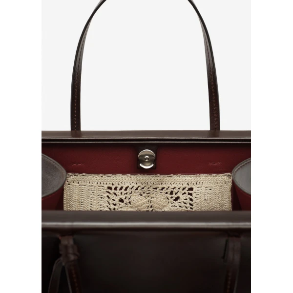 Barbara bag in dark brown leather - Image 4