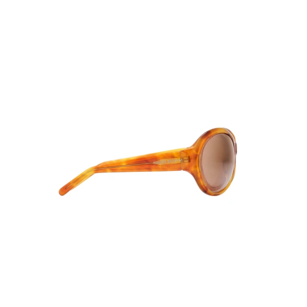 Big round sunglasses in amber - Image 2