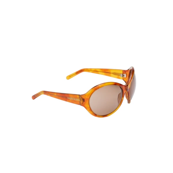 Big round sunglasses in amber - Image 3