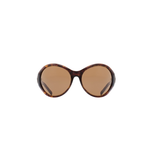 Magda Butrym Big round sunglasses in tortoise with brown lenses