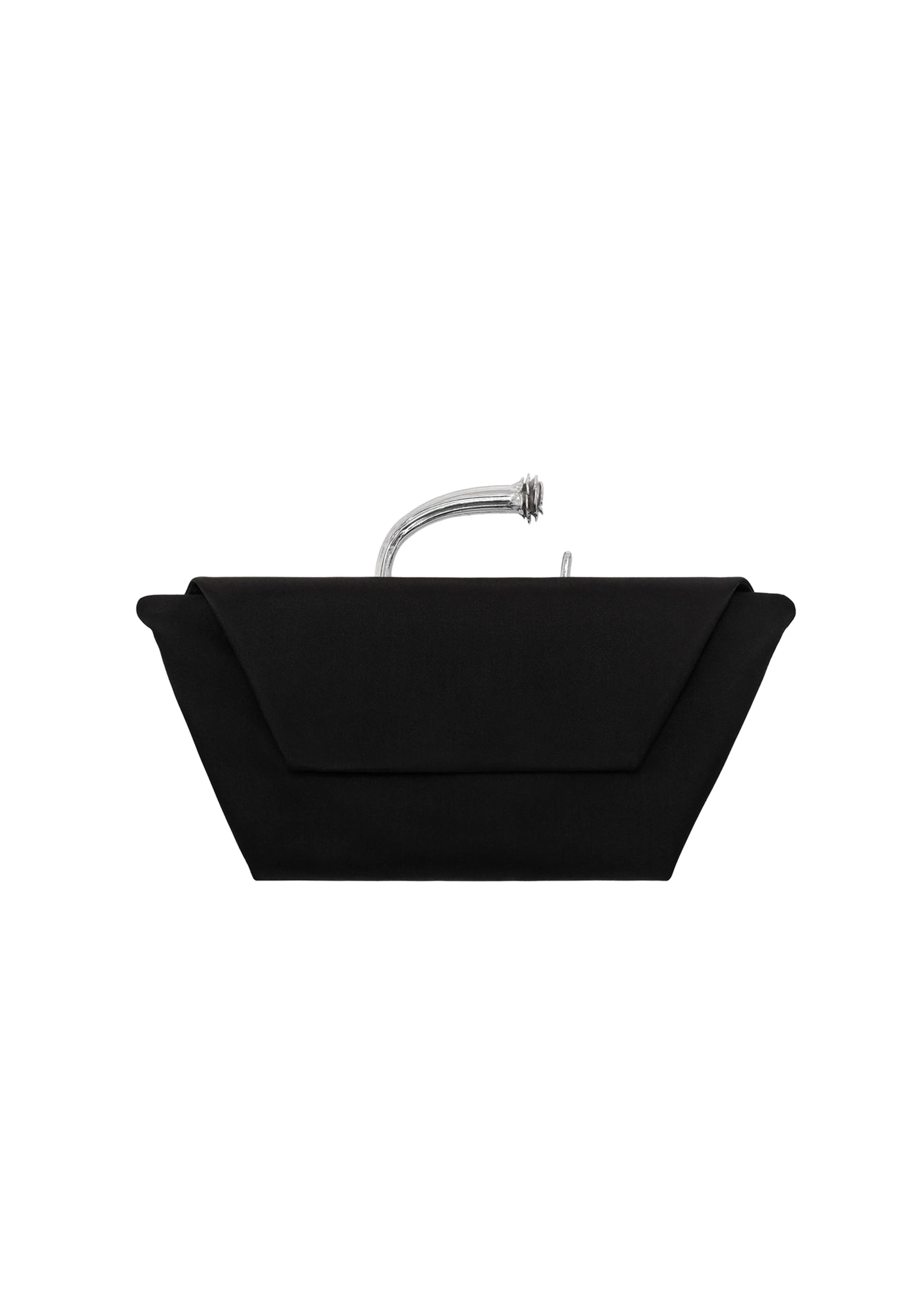 Magda Butrym Bracelet bag in black satin | Coveti Magda Butrym Bracelet bag in black satin