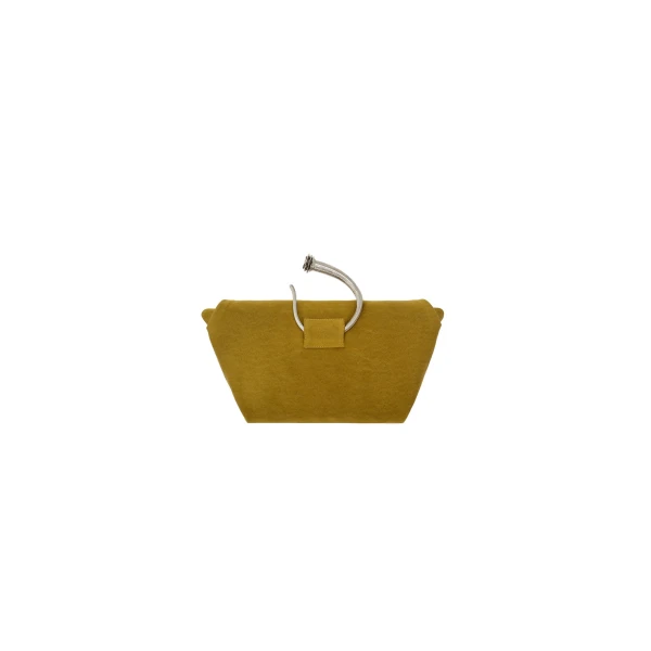 Bracelet bag in green satin - Image 3